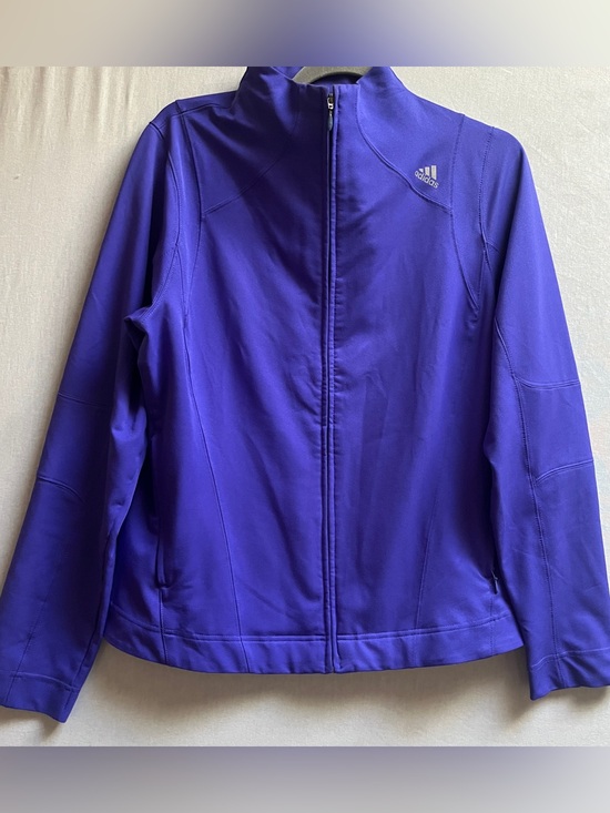 adidas Jackets & Blazers - Adidas Women's Size M Purple Climalite Full-Zip Athletic Track Jacket
